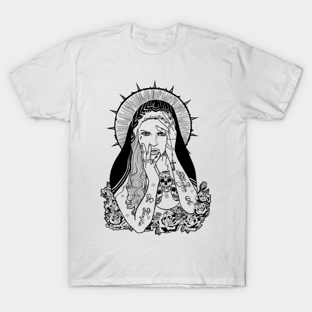 Tattooed Madonna T-Shirt by Kingrocker Clothing